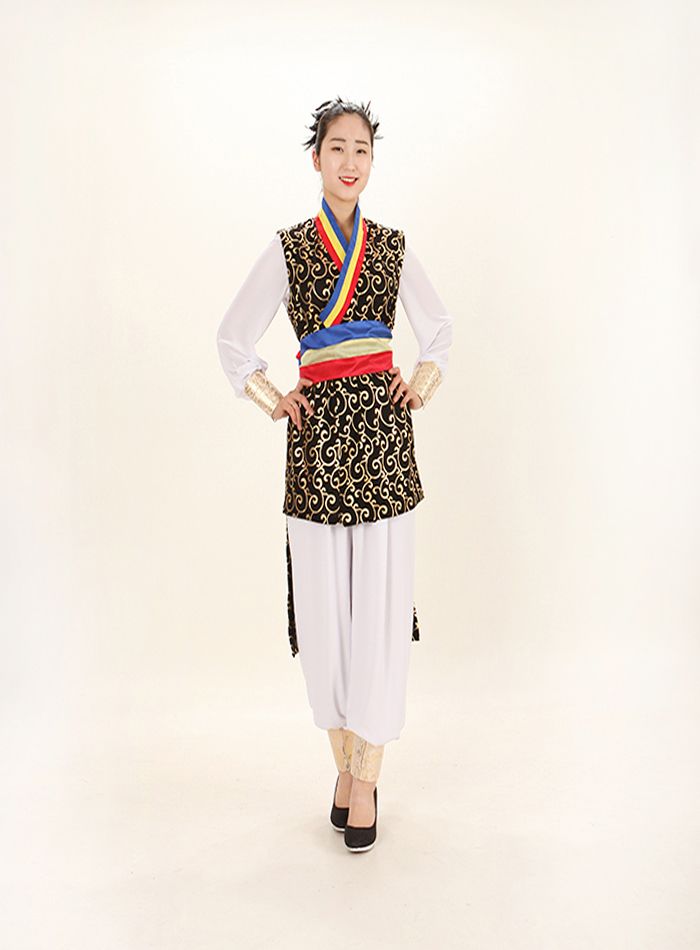 고급사물놀이(쾌자,허리띠굵은것3겹) 상세 1