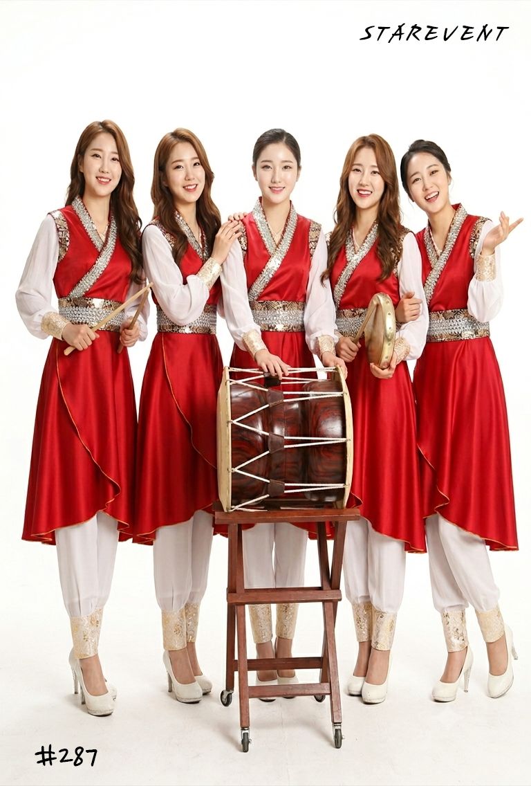 난타287(쾌자,벨크로허리띠만) 착용