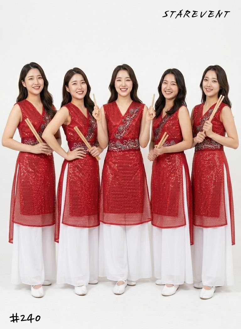 난타240(쾌자,허리띠만) 착용