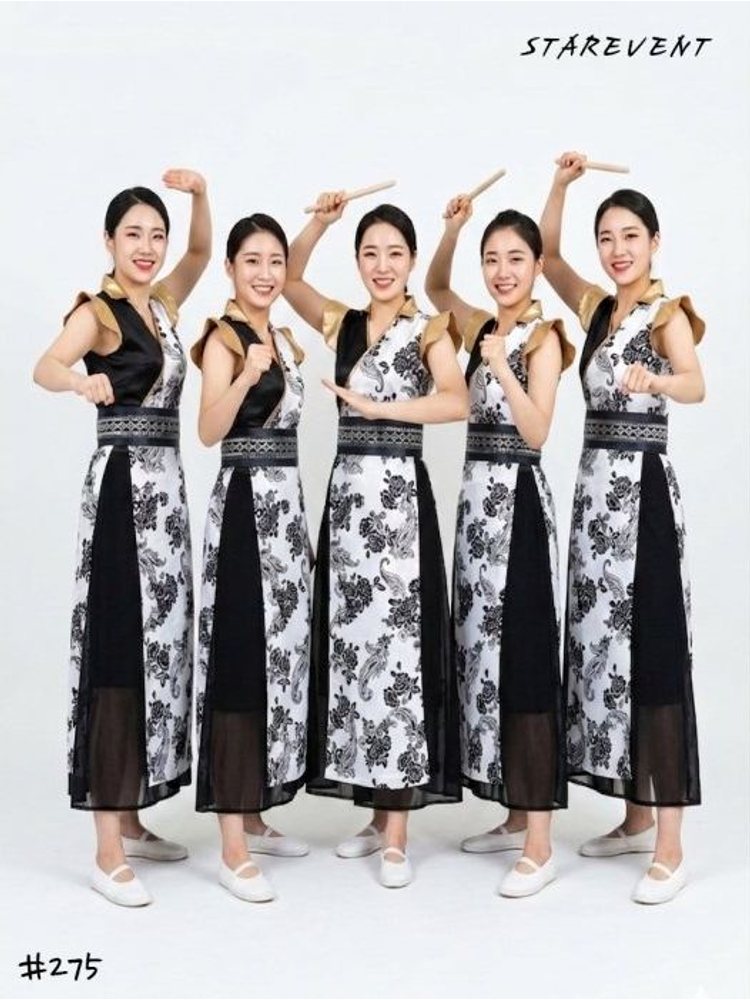 르네상스난타블랙275(쾌자 속치마 일체형, 허리띠)