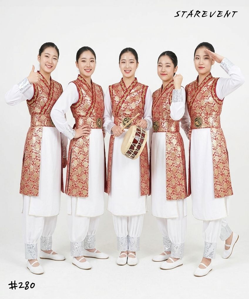 난타280(쾌자,허리띠만) 착용