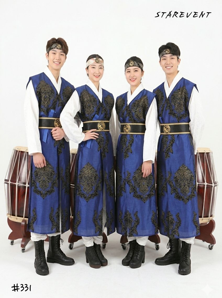 난타331(쾌자, 허리띠) 착용