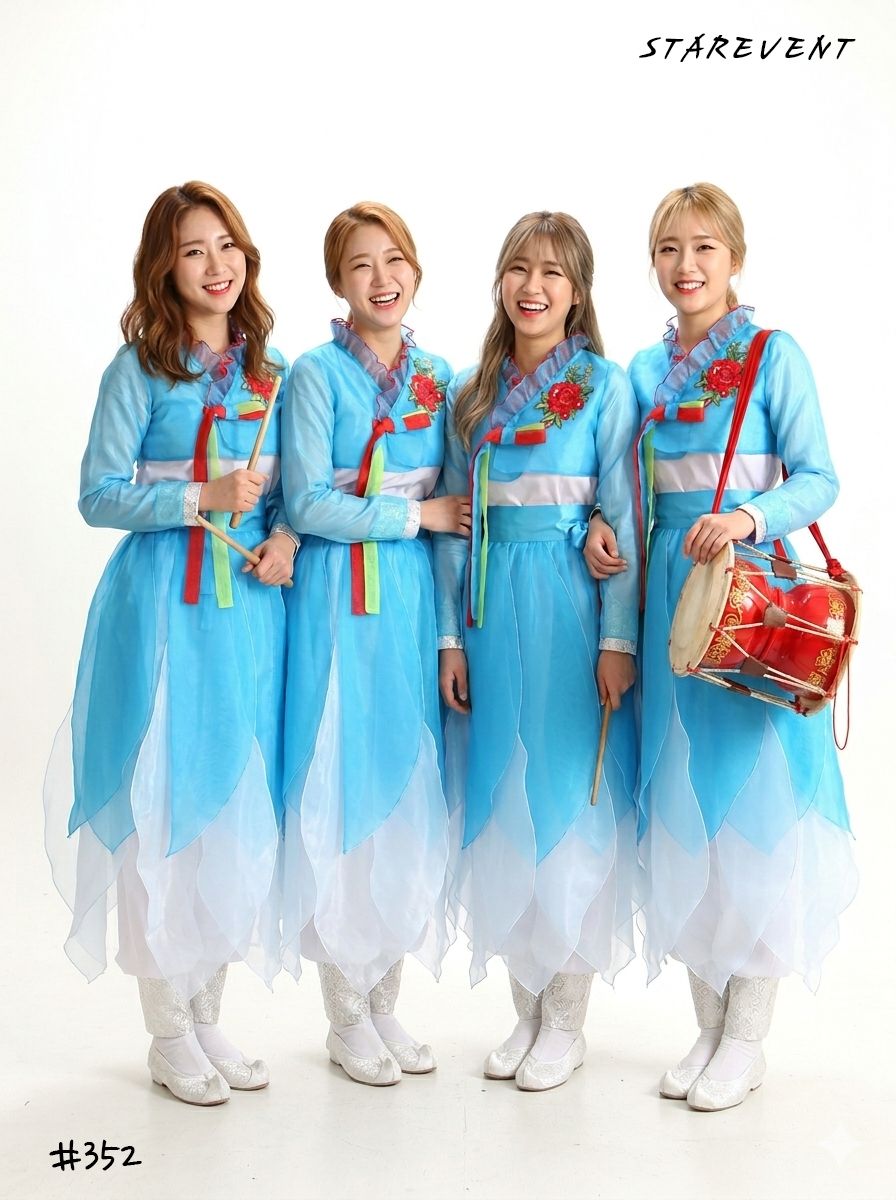 난타352(저고리,연꽃치마만) 착용