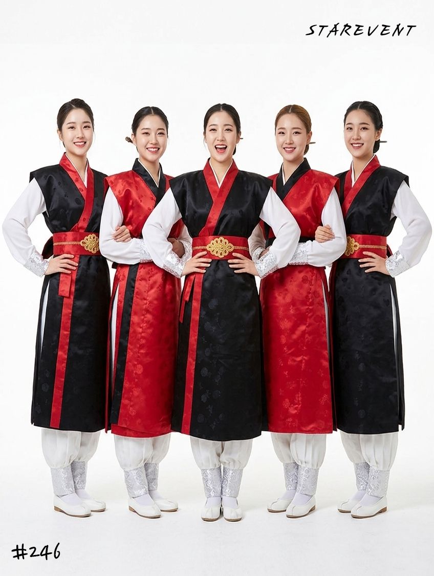 난타246(양면쾌자,허리띠) 착용
