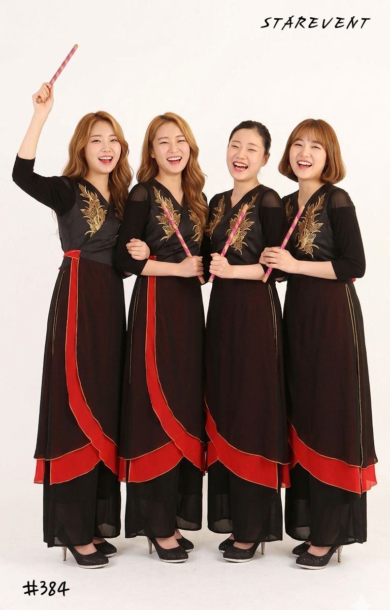 난타384 (쾌자, 허리띠) 착용