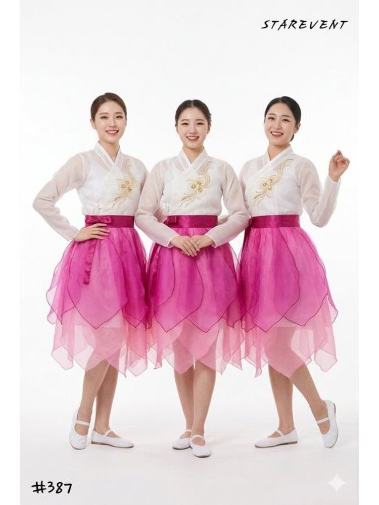 난타387 (치마만/연잎꽃난타/핑크)