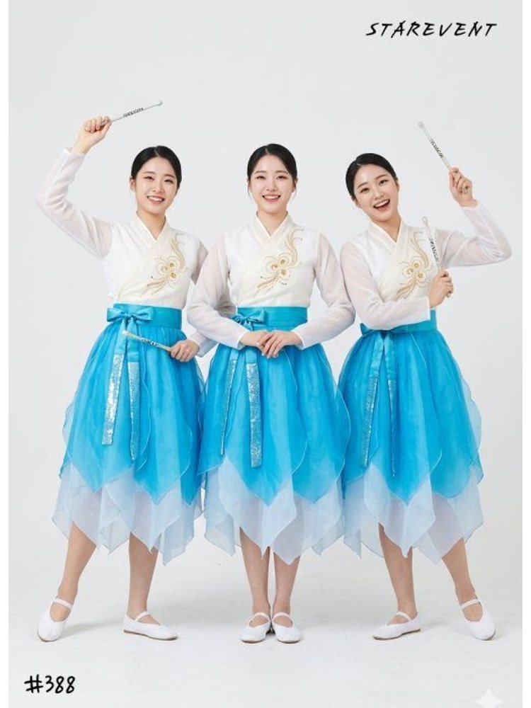 난타388 (치마만/연잎꽃난타/하늘)