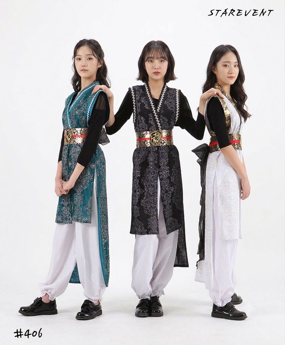 난타406(쾌자,허리띠만) 착용