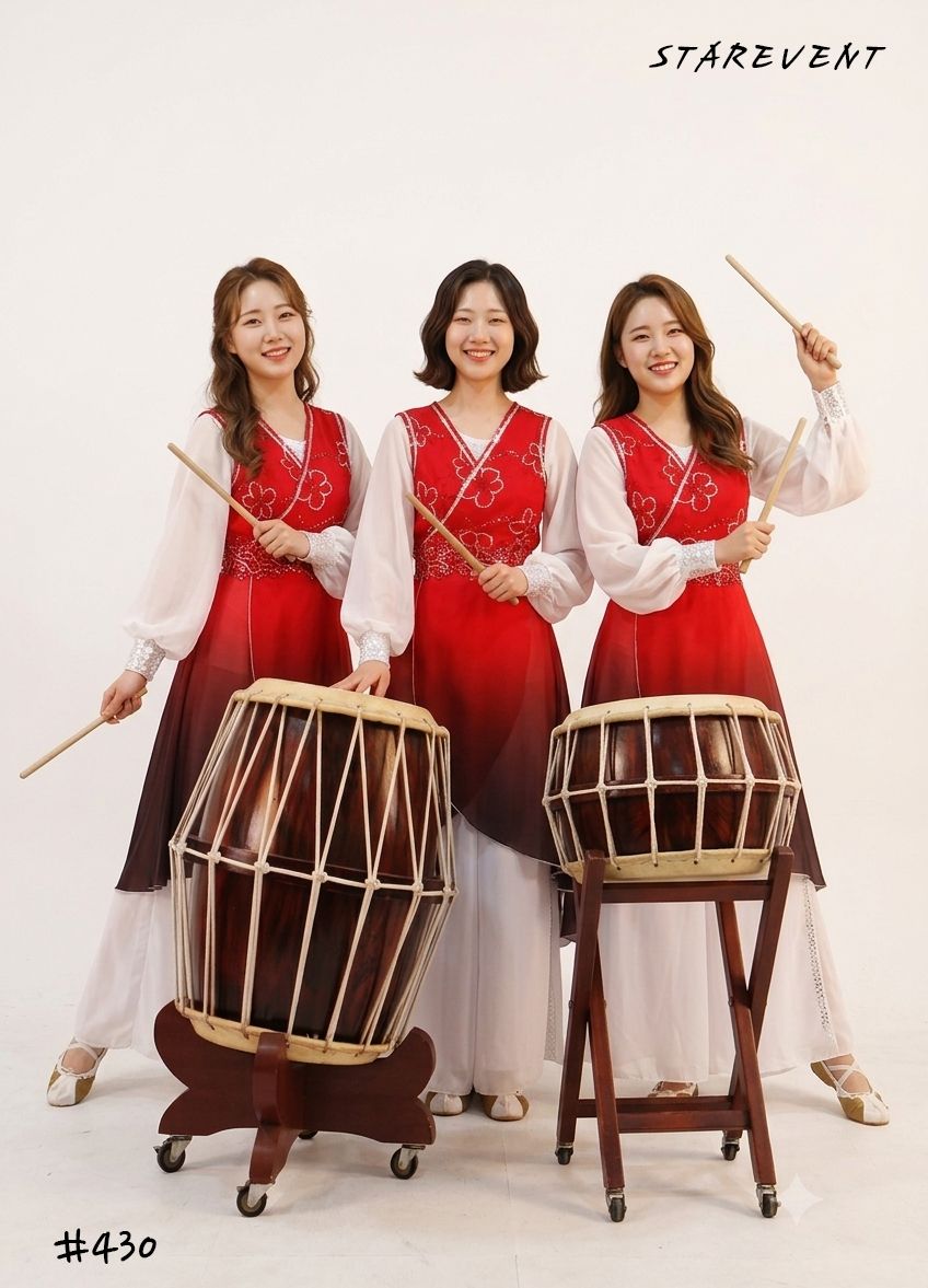 난타430(쾌자,허리띠만) 착용