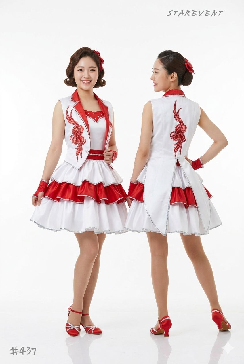난타437(치어난타)-원피스,조끼 착용