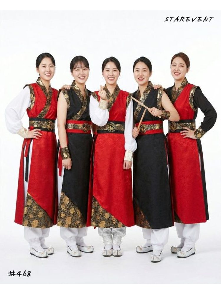 난타468(양면쾌자,허리띠,머리띠)