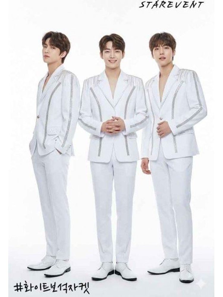 화이트보석자켓
