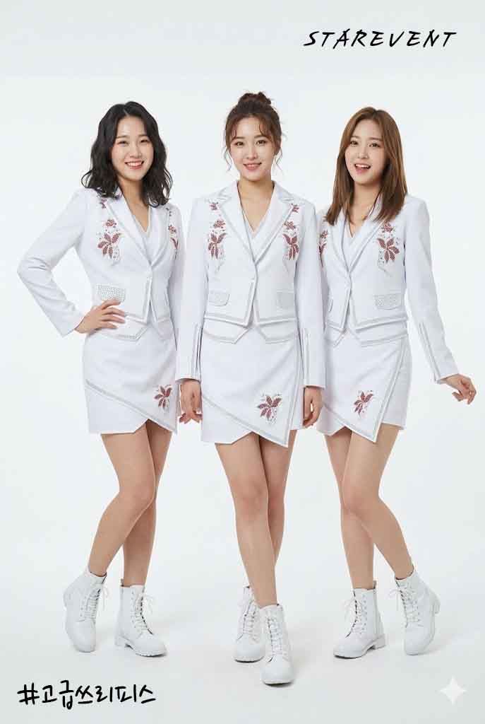 고급쓰리피스 의상(3종SET) 상세 1