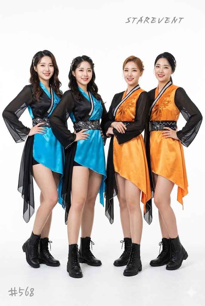 난타568(반반블라우스) 착용