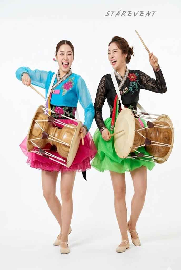 장구난타한복저고리원피스576 착용
