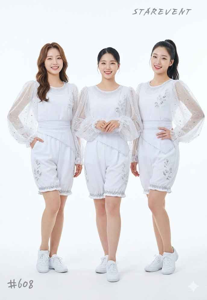 난타608(블라우스,바지) 착용