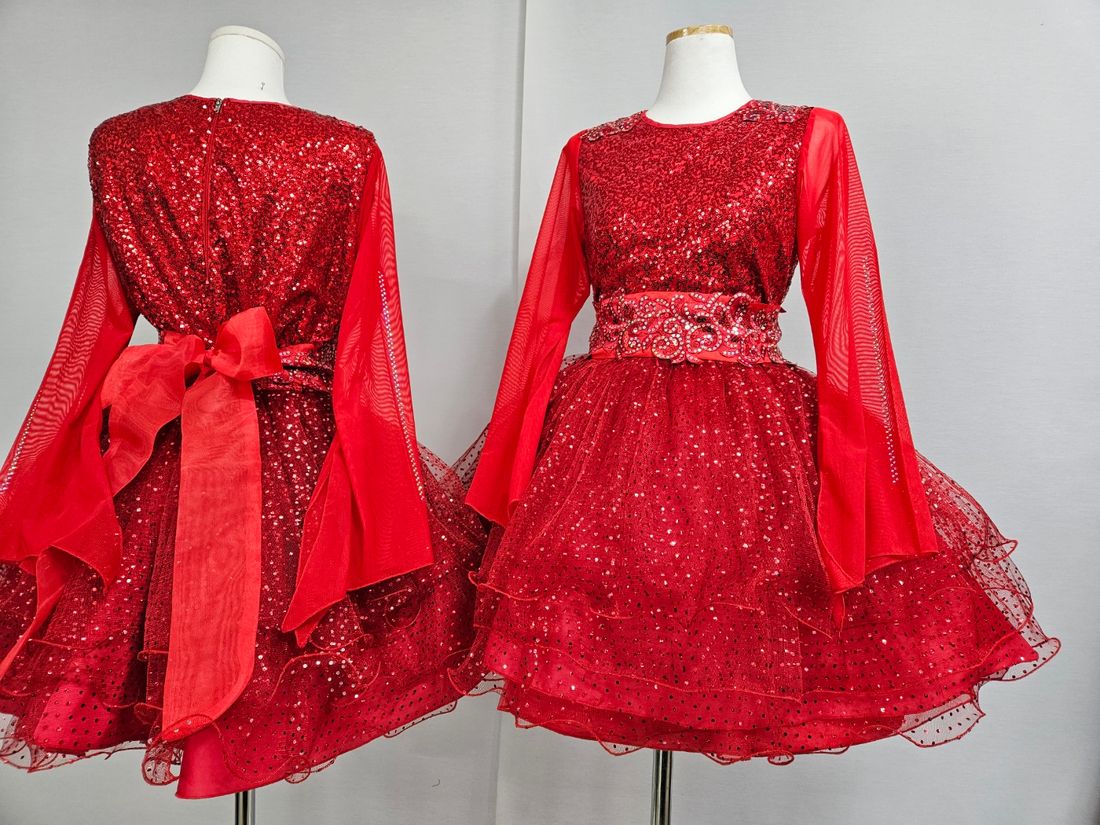 난타618(레드스팽글원피스) 상세 2
