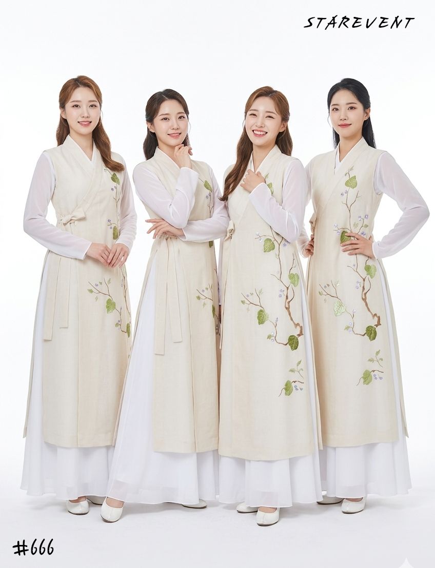 난타666(나뭇잎한복,워쉽복) 상세 1
