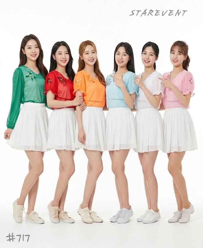 난타717(프릴반팔망사블라우스) 착용