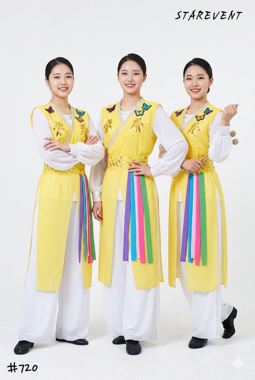 난타720(쾌자,허리띠만) 착용