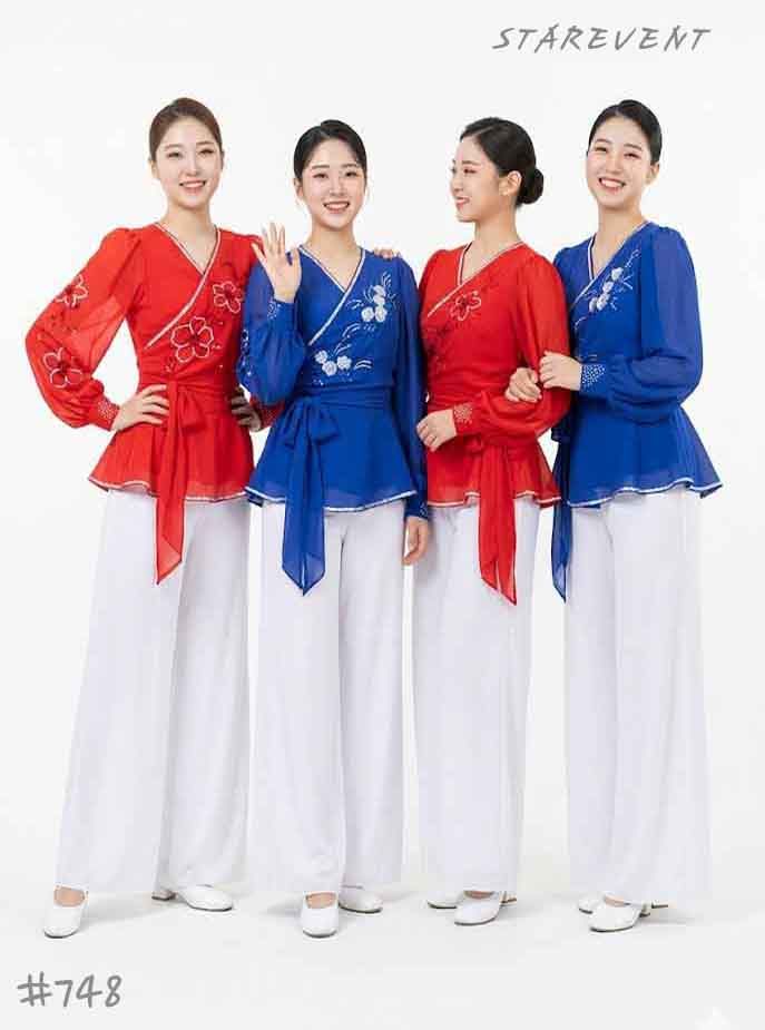 난타748(랩블라우스) 착용