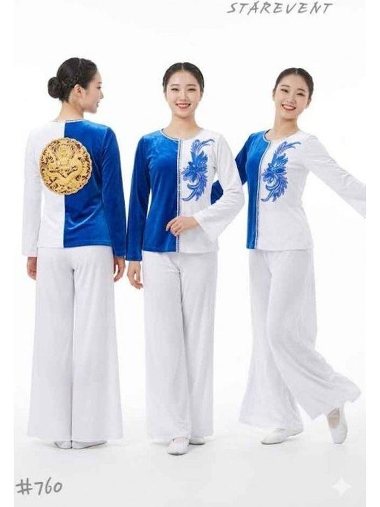 난타760(벨벳반반블라우스)